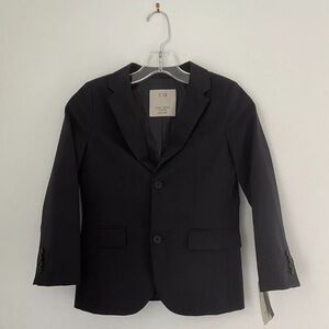 Zara Boys Dark Navy Blue Blazer Size 8 New